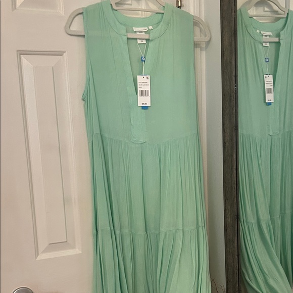 ECI Dresses & Skirts - ECI Glass Beach Sleeveless Dress Blue/Green